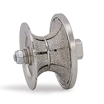 V40 Full Bullnose Diamond Hand Profiler,Vacuum Brazed Router Bit Wet Use for Hand Tool Granite Marble Grinding with Thread 5-8/11