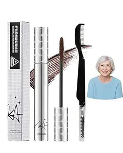 Mascara for Older Women 60 Plus,Brown Prime Waterproof Lash Tubing Mascara