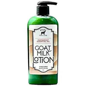 Goat Milk, Essential Oil, and Shea Butter Lotion 8 oz (Peppermint)
