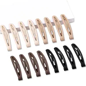 16 Pcs Snap Hair Clips Metal Barrettes for Women Hair Accessories