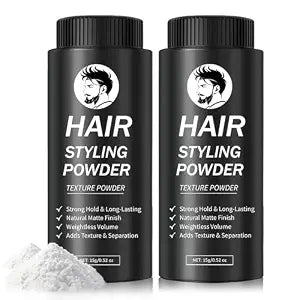 DAMUSI 2PCS Hair Styling Texture Powder for Men & Women, Mattifying Volume