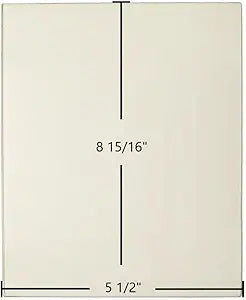 Coalbrookdale Severn Ceramic Glass Panel Γ 5 1/2" x 8 15/16"