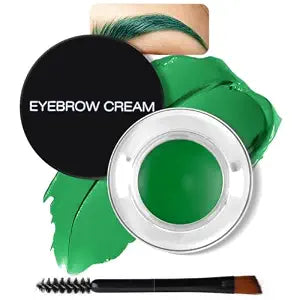 Brow Pomade with Brush, Waterproof & Long-Lasting, #10 Green