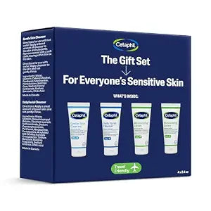 Cetaphil Sensitive Skin Gift Set, Gentle Cleanser & Moisturizer, TSA Kit