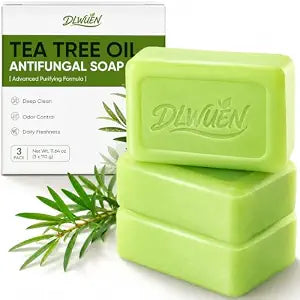 Tea Tree Soap Bar 3 Pack, Antifungal Tea Tree Oil Soap for Face & Body