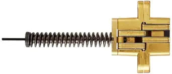 SOSS 20 Minute Fire Rated Invisible Closer Model 218IC for 1-3/4" Thick Material, Zinc, Satin Brass Exterior Finish, Model Number 218ICUS4, #10 x 1.5 inches