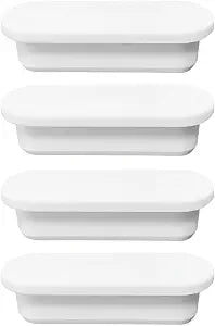 TopHomer 4 Pcs Rubber Sink Overflow Cap,Sink Overflow Hole Cover, Kitchen Bathroom Sink Hole Overflow Cover,Kitchen Bathroom Basin Trim Rubber Material, Reusable