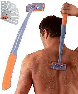 BroShaver 3.0 +6 Blades - Back Shaver for Men With 2 Shave Settings