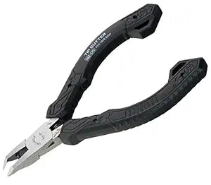 ENGINEER 123mm Full Flush Cut Chip Cutters. Made in Japan. 45 Degree Angled Jaws Cutting Pliers for Removing ICs, Chip Resistors, Electronic, SMD Components. NZ-05