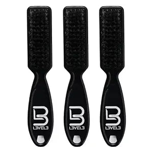 Level 3 Fade Brush Set Barber Brush Kit for Fades and Lineups (3 Pc)