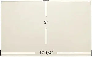 Haughs S18XE Ceramic Glass Panel (17 1/4" x 9") | High-Temp Replacement Firebox Window | Part #S19161