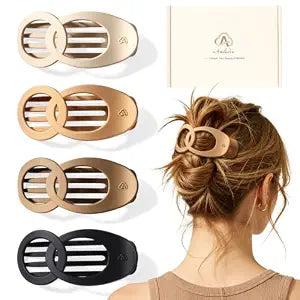 Flat Hair Clips for Women, Flat Claw Clips for Thick Thin Hair