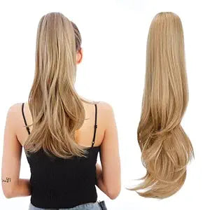 Ponytail Extensions,Clip on Ponytails for Women,20" Blonde