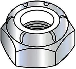 1-8 NTE Thin Pattern Nylon Insert Hex Lock Nut Zinc (Pack Qty 50) BC-100NST by Shorpioen