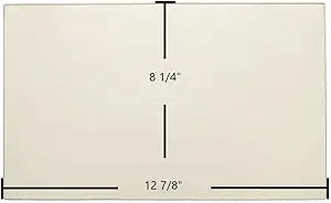 Haughs S244, S245, 24XE Ceramic Glass Panel (12 7/8" x 8 1/4") | High-Temp Pyro-Ceramic Replacement | Part #SE63000