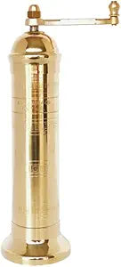 Alexander Home Original Greek Salt Mill, 8-Inch Brass  European Manual Salt Grinder Refillable
