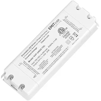 EMITEVER 25W 24V Triac Dimmable LED Driver, AC 120V to DC Power Supply