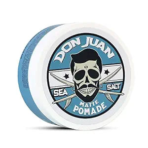 Don Juan Sea Salt Matte Pomade | Water Based | Medium Hold | Matte Finish | Natural Plant Extracts and Ocean Minerals | Surf Wax Scent, 4 oz