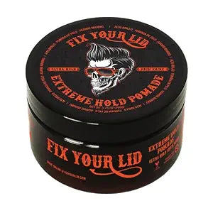 Fix Your Lid Extreme Hold Hair Pomade for Men, High Shine, 3.75 oz