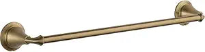 Delta Towel Rack | 18 Inch Champagne Bronze Towel Bar for Bathroom, Kitchen | Linden Accessories