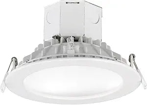 Maxim Lighting Cove 6" Recessed Light | White Finish | White Glass Shade | Transitional Recessed Light | Ideal for Kitchens, Hallways & Living Rooms | Dimmable | 57797WTWT