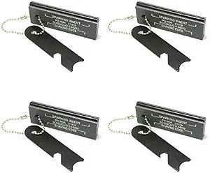 Magnesium Flint Fire Starter, Survival Fire Blocks with Striker for Camping/Hiking/Emergency (4 Pack)