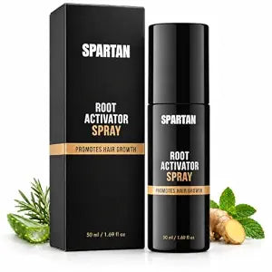 SPARTAN Root Activator Hair Growth Serum Spray for Men Hair Loss – Biotin, Ginseng, Rosemary & Caffeine, Anti-Thinning Hair Regrowth Oil, Advanced Thickening Formula – 1.7 fl. oz./ 50 ml