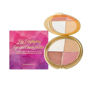 All-in-One Makeup Palette, Blush & Eyeshadow, 4 Colors