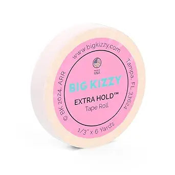 Big Kizzy Extra Hold Double Sided Hair Extension Tape Roll (0.313" x 6 yds)