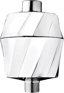 AquaBliss HD Revitalizing Shower Filter - Latest High Output Filtration. 2X Vitamin C, Minerals for Luscious Hair, Skin & Nails - KDF/CS/VC for Reduced Chlorine, Sediment & Metals - Chrome (SF400)