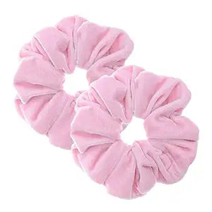 2 Pcs Pink Color Large Size Scrunchies for Hair Women Hair Elastic Bands
