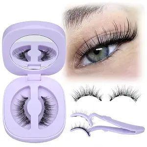 Magnetic Eyelashes Natural Magnetic Eyelashes with Applicator Reusable Magnetic Lashes Strong Hold No Need Glue False Eyelashes by Lanflower