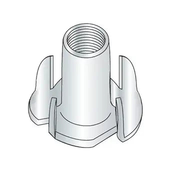 3/8-16 X 7/16" 4 Prong Tee Nuts/Steel/Zinc (Carton: 500 pcs)