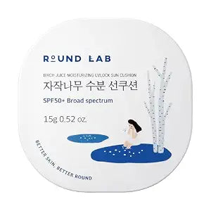 Round Lab Birch Juice Moisturizing UV Lock Sun Cushion SPF50+, 0.52 oz