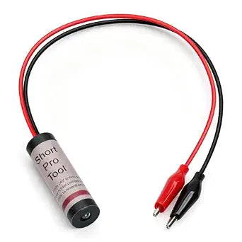 Short Pro Tool - 24 VAC Short Circuit Finder & Tester for HVAC and Low Voltage Systems, Automatic Reset Circuit Breaker with 12-Inch Lead and Alligator Clips, Locate Shorts in 24 VAC Circuits