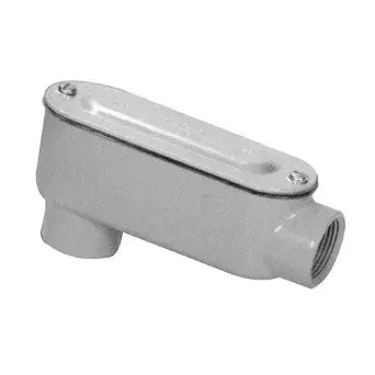 Morris 14051 Rigid Conduit Body, Aluminum, Type LB, Threaded with Cover and Gasket, 3/4" Thread Size