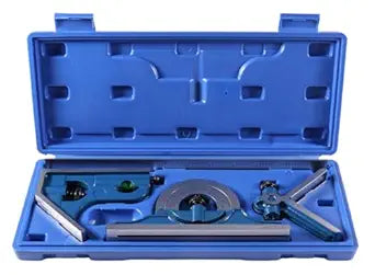 Accusize Industrial Tools Combination Square Set, 12''/300mm, 4 Pcs/Set, 0000-8108
