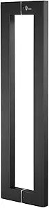 TOGU TG-6013 600mm/24 inches Square/Rectangle Shape Stainless Steel Push Pull Door Handle for Solid Wood, Timber, Glass and Steel Doors, Matt Black Finish
