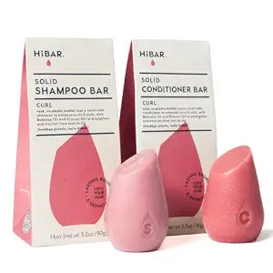 HiBAR - Curl Shampoo & Conditioner Bar Set - For Curly Hair - Plastic-Free