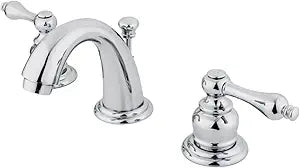 Kingston Brass GKB911AL English Country Widespread Bathroom Faucet, Polished Chrome