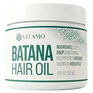Vitamo Batana Hair Oil with Elaeis Oleifera Nut Oil | Organic Natural Hair Growth Oil | Cold Pressed for Maximum Potency | Dr. Sebi Inspired Scalp & Hair Shine Treatment| No Burnt Smell