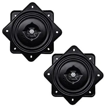 Frassie 2 Pack 10.2" Square Swivel Plate Replacement, Ball Bearing Swivel Square Turntable for Recliner Chair or Furniture