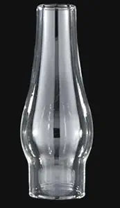 B&P Lamp SMALLEST Clear Glass Lamp Chimney 1-1/8 Inch base by 3-3/4 Inch height] for Vintage and Antique Style Lighting