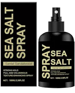 Sea Salt Spray for Women Men Volumizes Texturizes & Lifts Keratin Sea Salt Spray for Hair Natural Curls and Waves Hair 3.38 fl oz Light Non-Greasy 1pcs