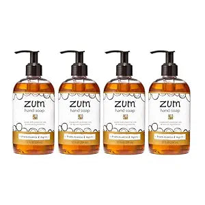 Zum Hand Soap - Frankincense & Myrrh, 12 oz (4 Pack)