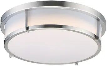 Maxim Lighting Rogue E26 2-Light Light Fixture | Satin Nickel Finish | Polystyrene Shade | Interior Light Fixture | 10272WTSN