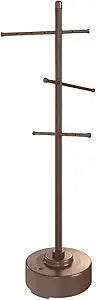 Milliard Pool Towel Rack Outdoor Freestanding Spa Towel Tree, Made from Weather Resistant Metal and Plastic  65 inches x 25 inches Brown