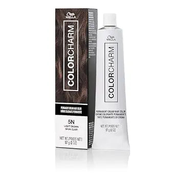 COLORCHARM Permanent Cream Hair Dye | Brown Hair Color | 100% Gray Coverage