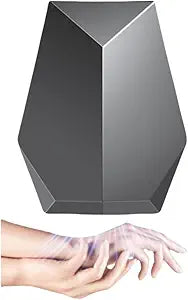 1600W Powerful Hand Dryer, Wall-Mounted Quiet Bathroom Dryer with No-Drill Installation, Compact Automatic Sensor Dryer for Home, Kitchen, Hotel(Black and White) (Black)
