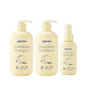 Pipette Kids Daily Haircare Trio, Orange & Vanilla (Pack of 3)